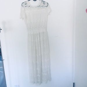 bohemian vintage Japan white dress